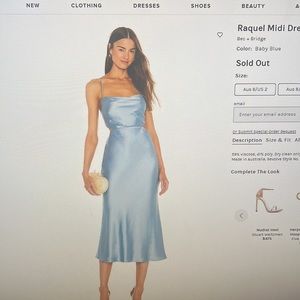 Bec + Bridge Raquel Midi Dress in Baby Blue